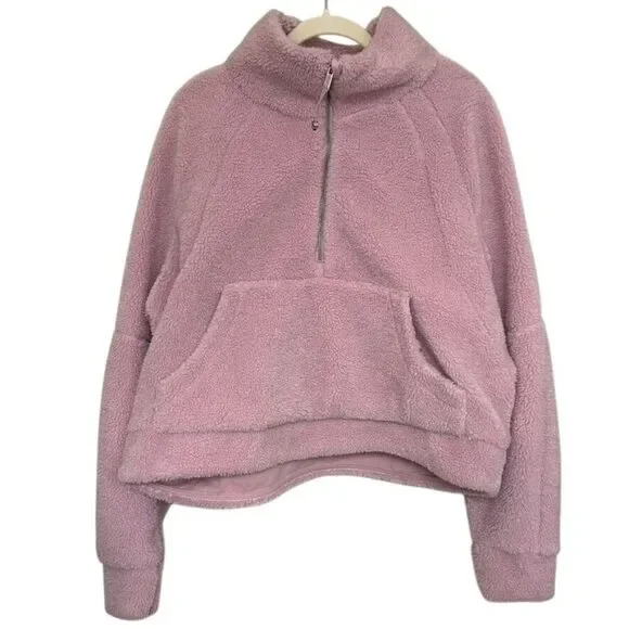 Lululemon Scuba Oversized Fleece Funnel Neck, Pink Peony, XL/XXL